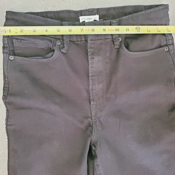 GOOD AMERICAN Good Curve High Rise Straight Stretch Black Jeans GCST47SBT 10/30 - Picture 8 of 11